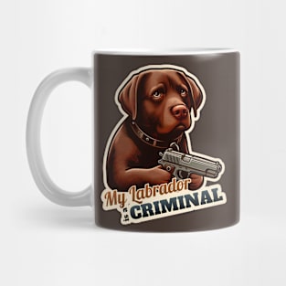 Criminal Labrador Mug